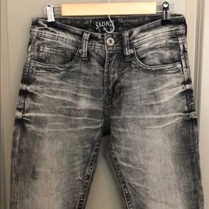 Men’s Salvage Jeans Havoc Slim Straight 29R Grey